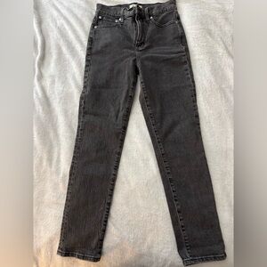 Madewell The Perfect Vintage Jean Womens Size 25 Black Denim Jeans
